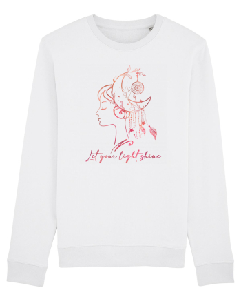 Let Your Light Shine Girl White