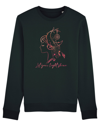 Let Your Light Shine Girl Black