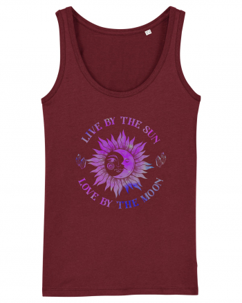 Live By The Sun And Moon Mystical Burgundy