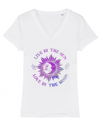 Live By The Sun And Moon Mystical White