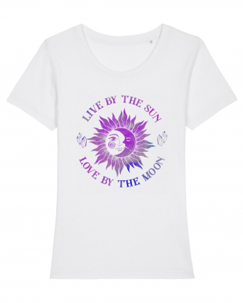 Live By The Sun And Moon Mystical White