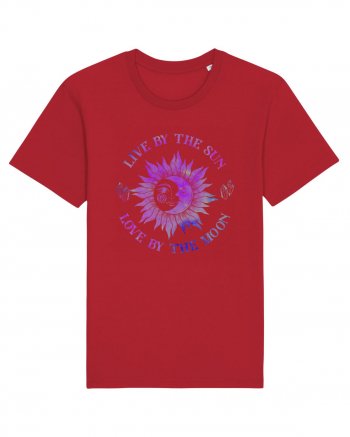 Live By The Sun And Moon Mystical Red