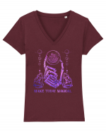 Make Today Magical Tricou mânecă scurtă guler V Damă Evoker