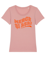 Merge și așa! Tricou mânecă scurtă guler larg fitted Damă Expresser
