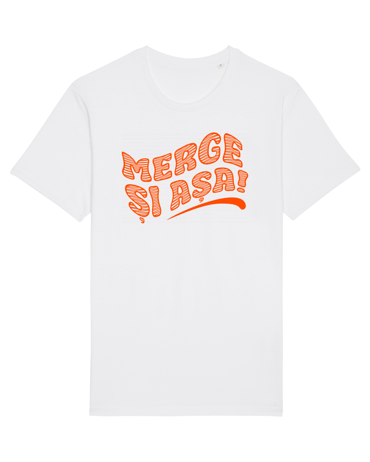 Tricou mânecă scurtă Unisex Rocker White