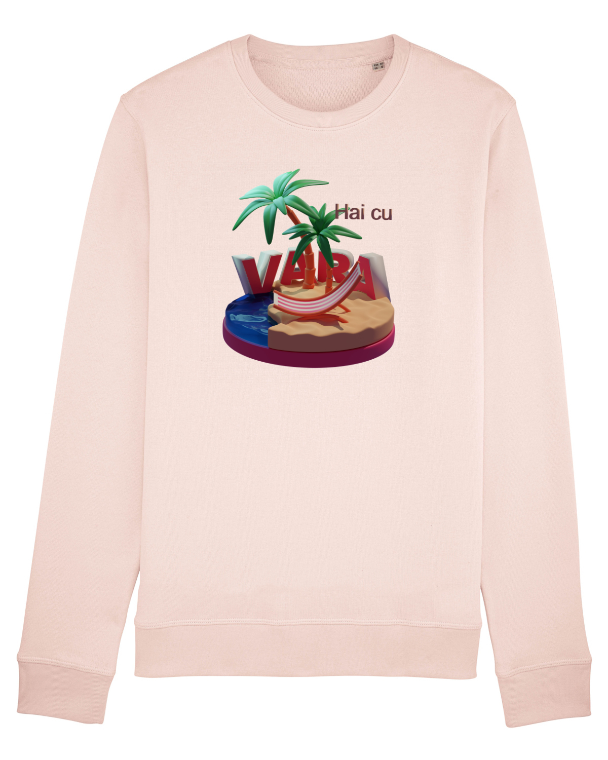 Bluză mânecă lungă Unisex Rise Candy Pink