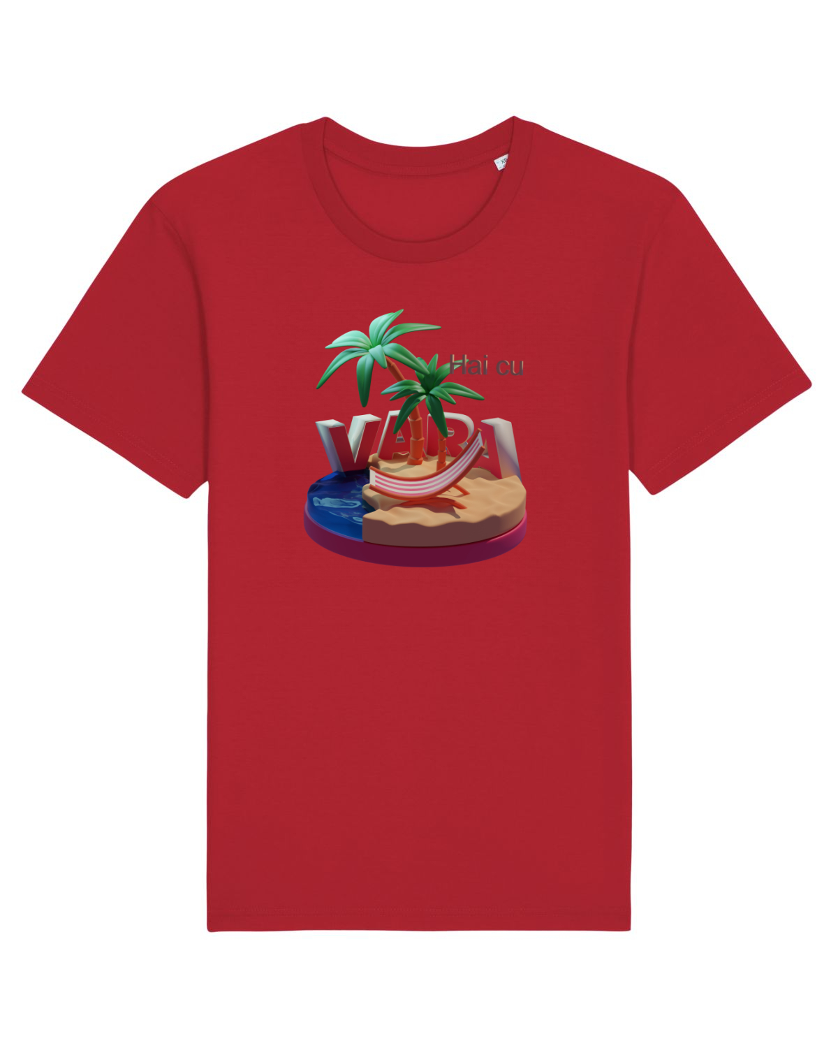 Tricou mânecă scurtă Unisex Rocker Red