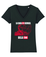 georgel Tricou mânecă scurtă guler V Damă Evoker