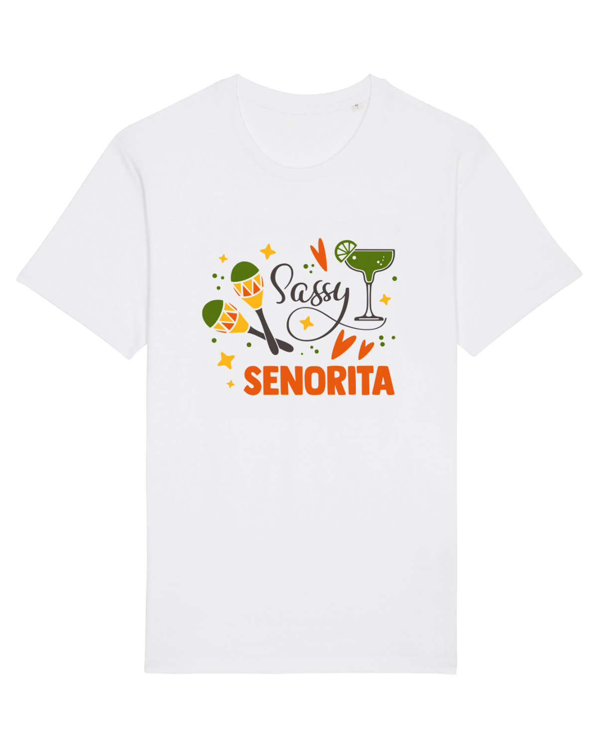 Tricou mânecă scurtă Unisex Rocker White