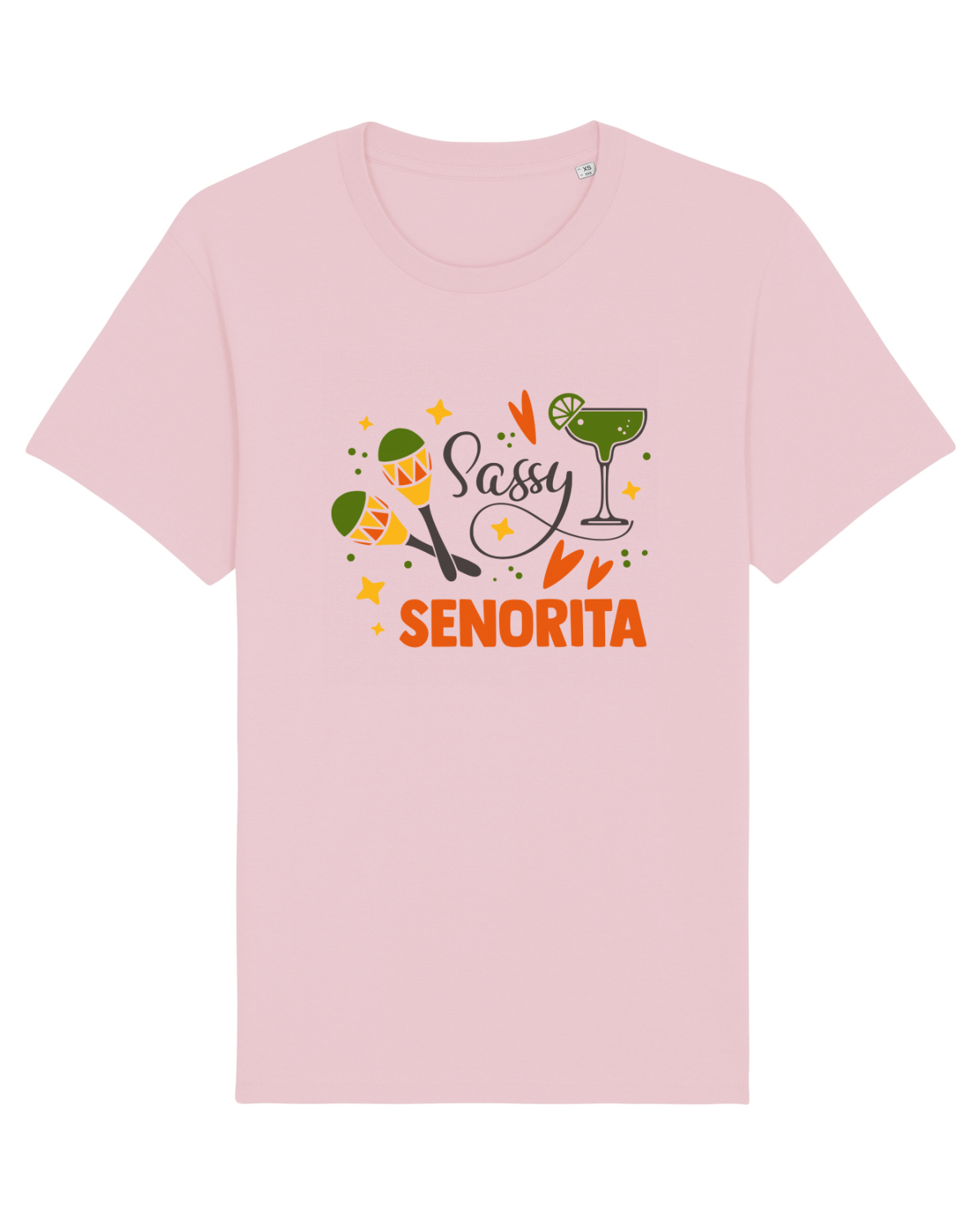 Tricou mânecă scurtă Unisex Rocker Cotton Pink