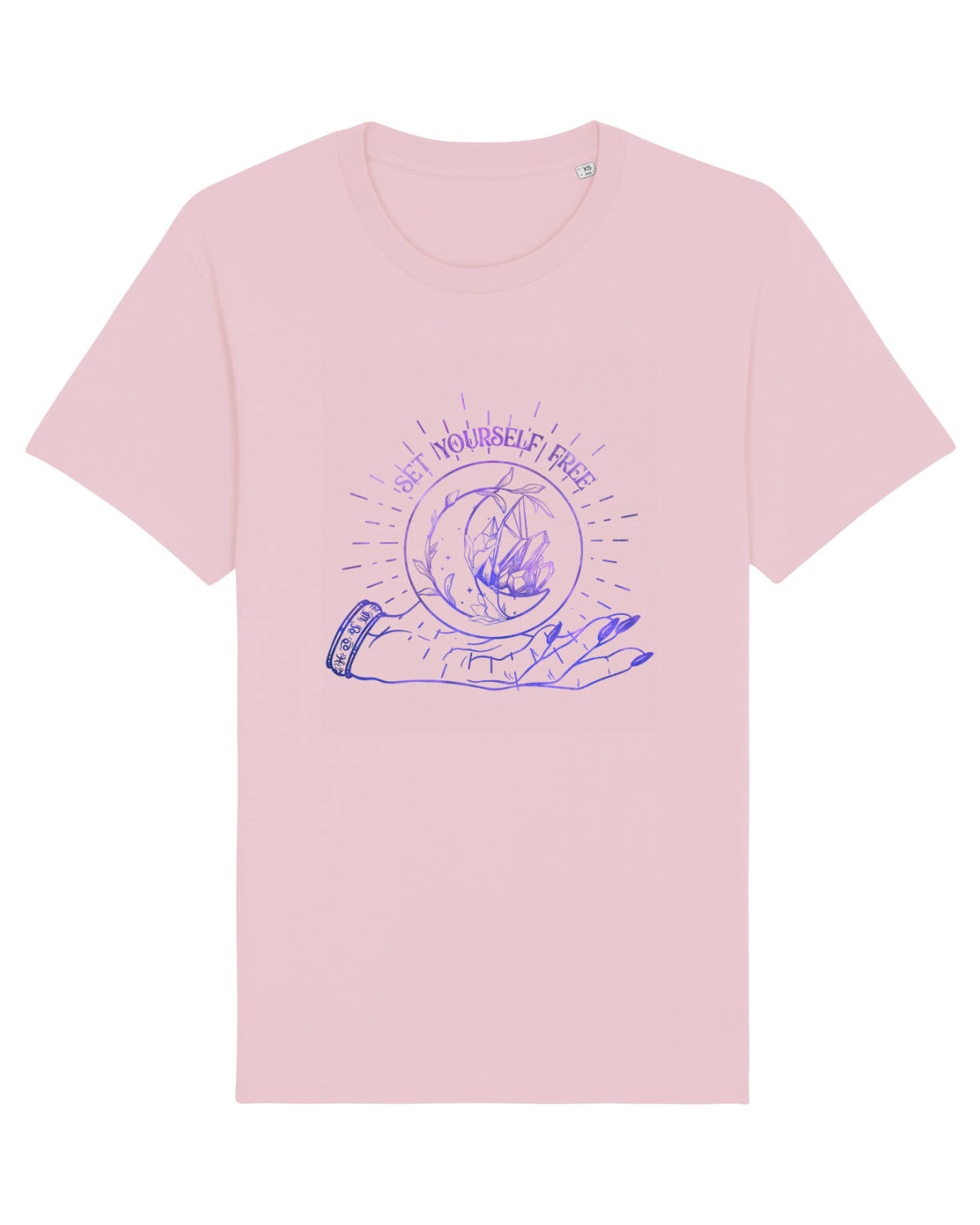 Tricou mânecă scurtă Unisex Rocker Cotton Pink