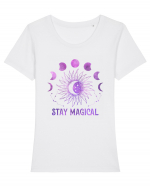 Stay Magical Tricou mânecă scurtă guler larg fitted Damă Expresser