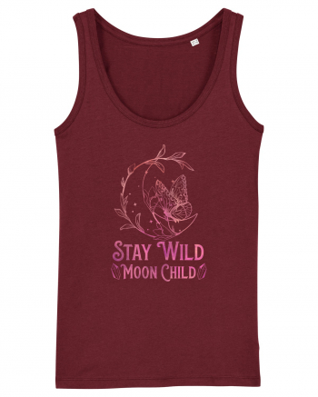 Stay Wild Moon Child Burgundy
