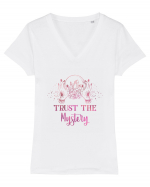 Trust The Mystery Mystical Vibes Tricou mânecă scurtă guler V Damă Evoker