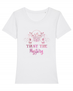 Trust The Mystery Mystical Vibes Tricou mânecă scurtă guler larg fitted Damă Expresser