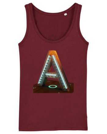Litera A - 3D Burgundy