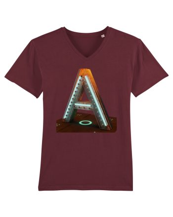 Litera A - 3D Burgundy