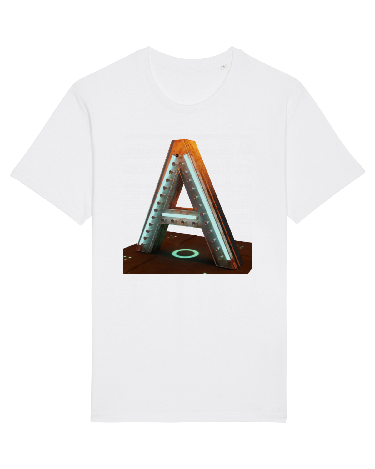 Tricou mânecă scurtă Unisex Rocker White