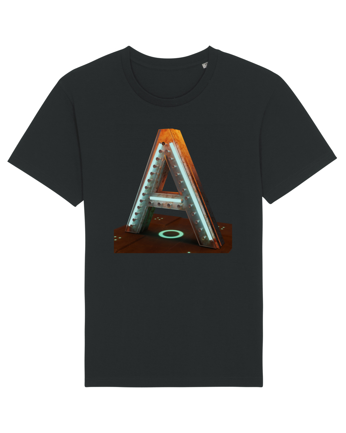 Tricou mânecă scurtă Unisex Rocker Black