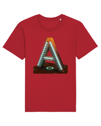 Litera A - 3D Red