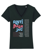 Anti bullying - v1 Tricou mânecă scurtă guler V Damă Evoker