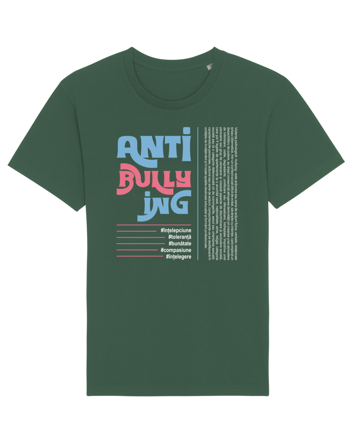Tricou mânecă scurtă Unisex Rocker Bottle Green