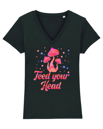 Feed Your Head Space Shroom Mushroom Black