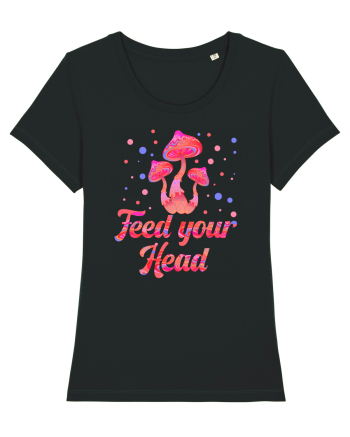 Feed Your Head Space Shroom Mushroom Black