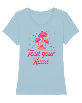 Feed Your Head Space Shroom Mushroom Sky Blue