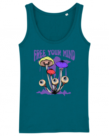 Free Your Mind Trippy Psychedelic Mushroom Ocean Depth