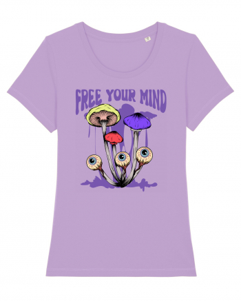 Free Your Mind Trippy Psychedelic Mushroom Lavender Dawn