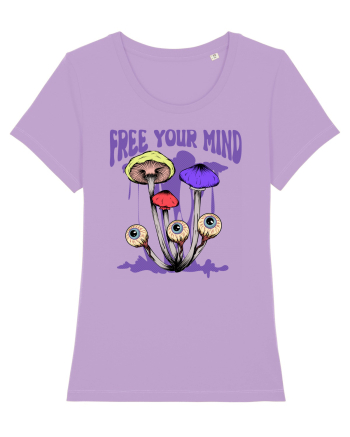 Free Your Mind Trippy Psychedelic Mushroom Lavender Dawn