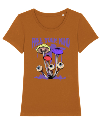Free Your Mind Trippy Psychedelic Mushroom Roasted Orange