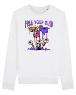 Free Your Mind Trippy Psychedelic Mushroom Bluză mânecă lungă Unisex Rise