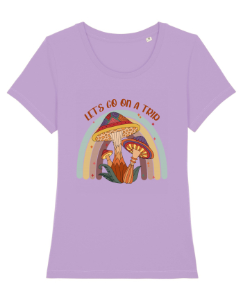 Let's Go On A Trip Hippy Mushroom Lavender Dawn