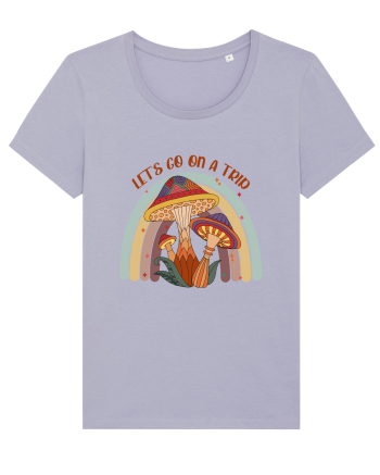 Let's Go On A Trip Hippy Mushroom Lavender
