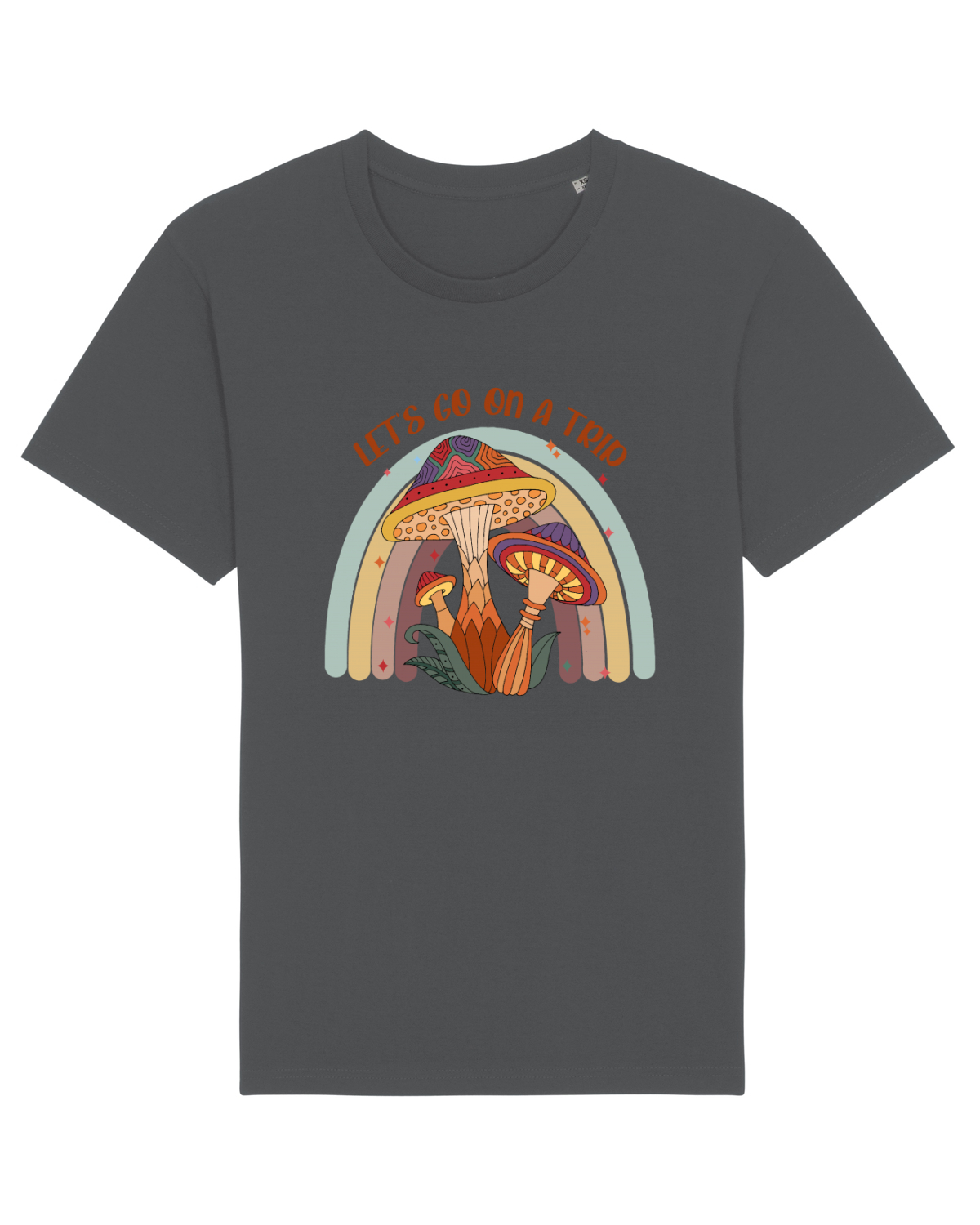 Tricou mânecă scurtă Unisex Rocker Anthracite
