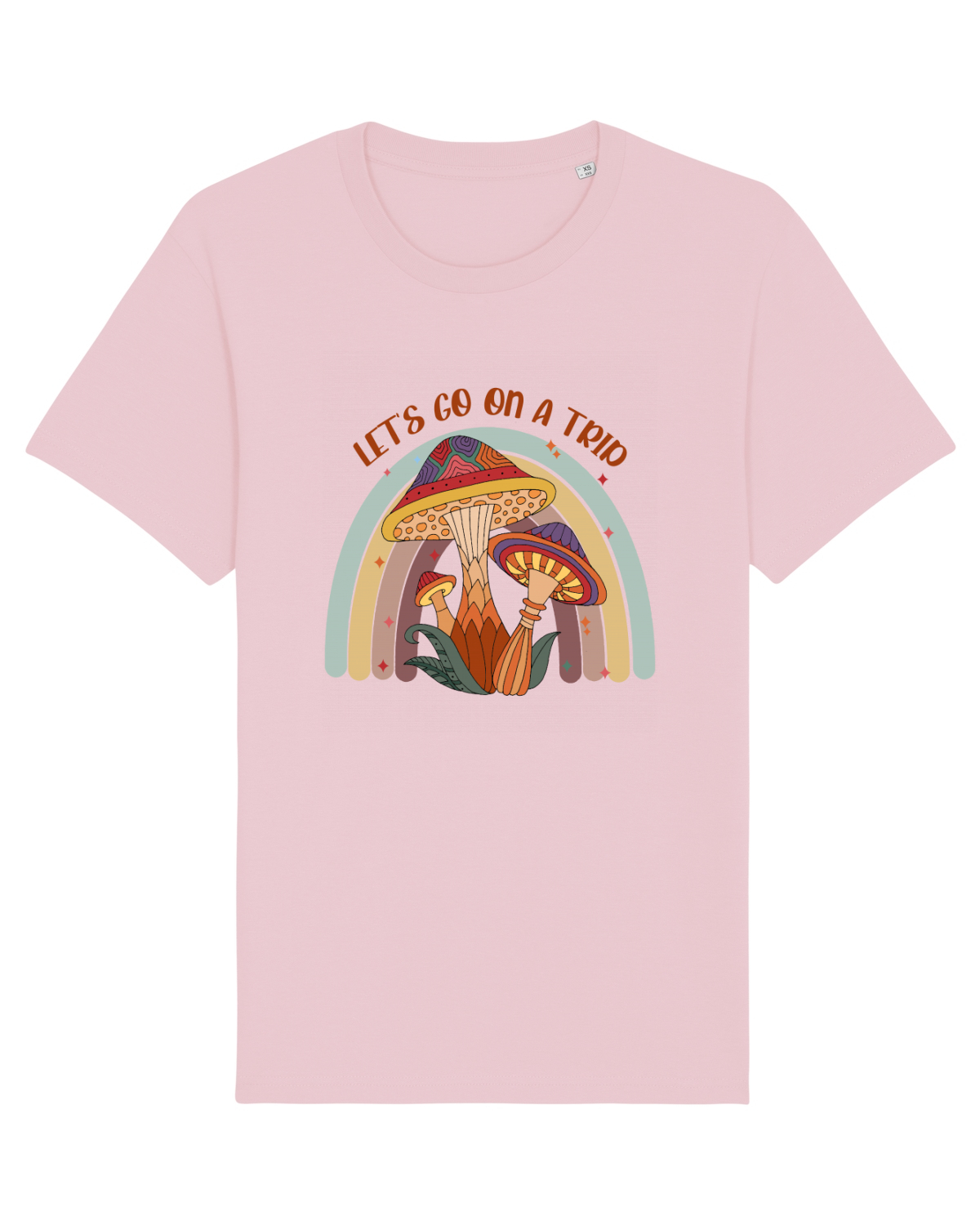 Tricou mânecă scurtă Unisex Rocker Cotton Pink