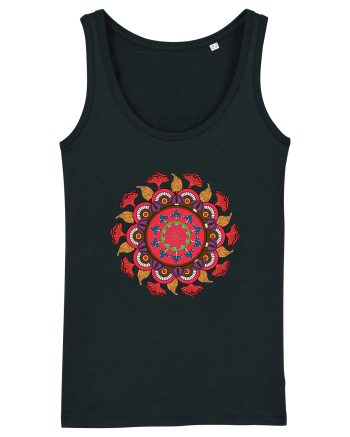 Magic Mushroom Mandala Shroom Trippy Black
