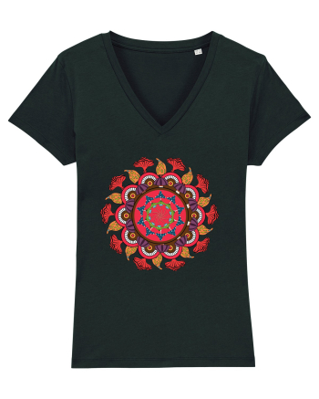 Magic Mushroom Mandala Shroom Trippy Black