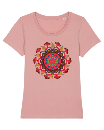 Magic Mushroom Mandala Shroom Trippy Canyon Pink