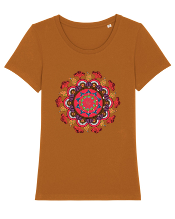 Magic Mushroom Mandala Shroom Trippy Roasted Orange