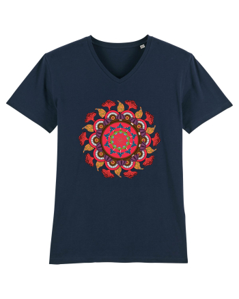 Magic Mushroom Mandala Shroom Trippy French Navy