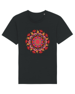 Magic Mushroom Mandala Shroom Trippy Tricou mânecă scurtă Unisex Rocker