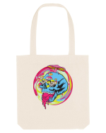 Magic Mushroom Psychedelic Trippy Skull Sacoșă textilă