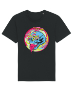 Magic Mushroom Psychedelic Trippy Skull Tricou mânecă scurtă Unisex Rocker