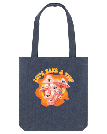 Let's Take A Trip Magic Mushroom Midnight Blue