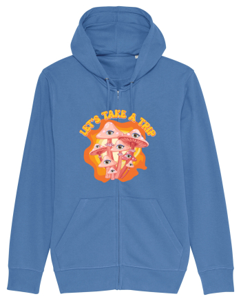 Let's Take A Trip Magic Mushroom Bright Blue