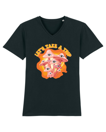 Let's Take A Trip Magic Mushroom Black