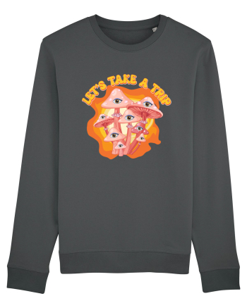Let's Take A Trip Magic Mushroom Anthracite